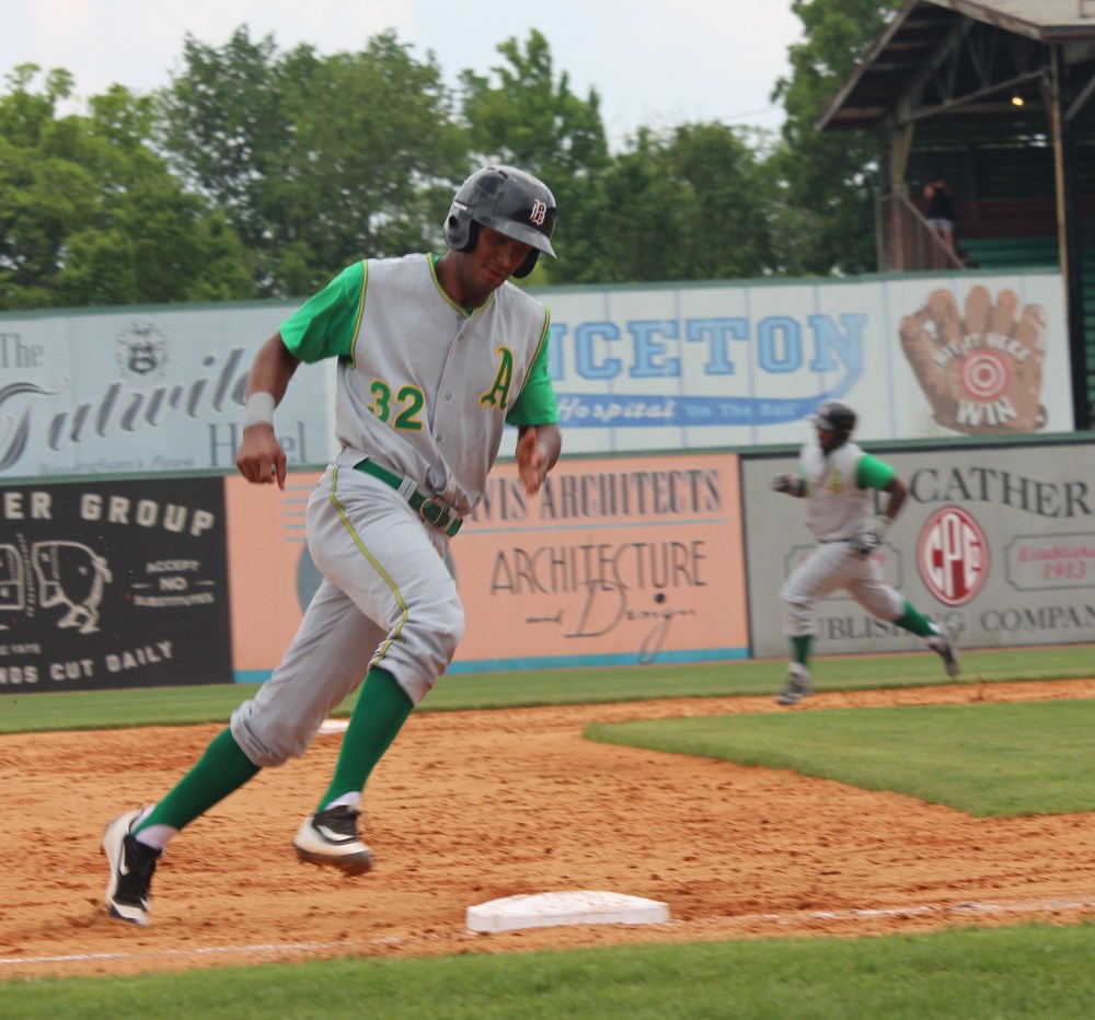 rounding third